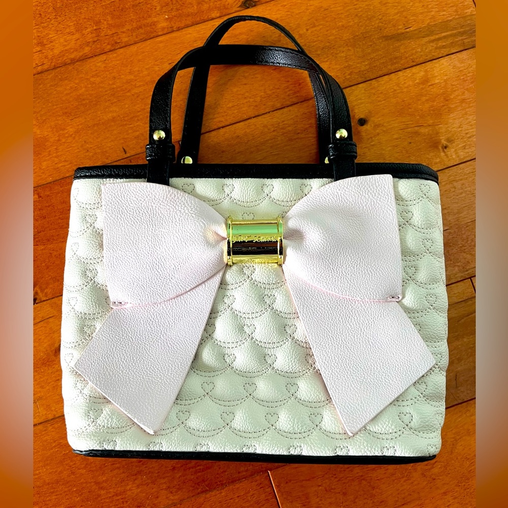 Betsey Johnson Quilted Bow Handbag